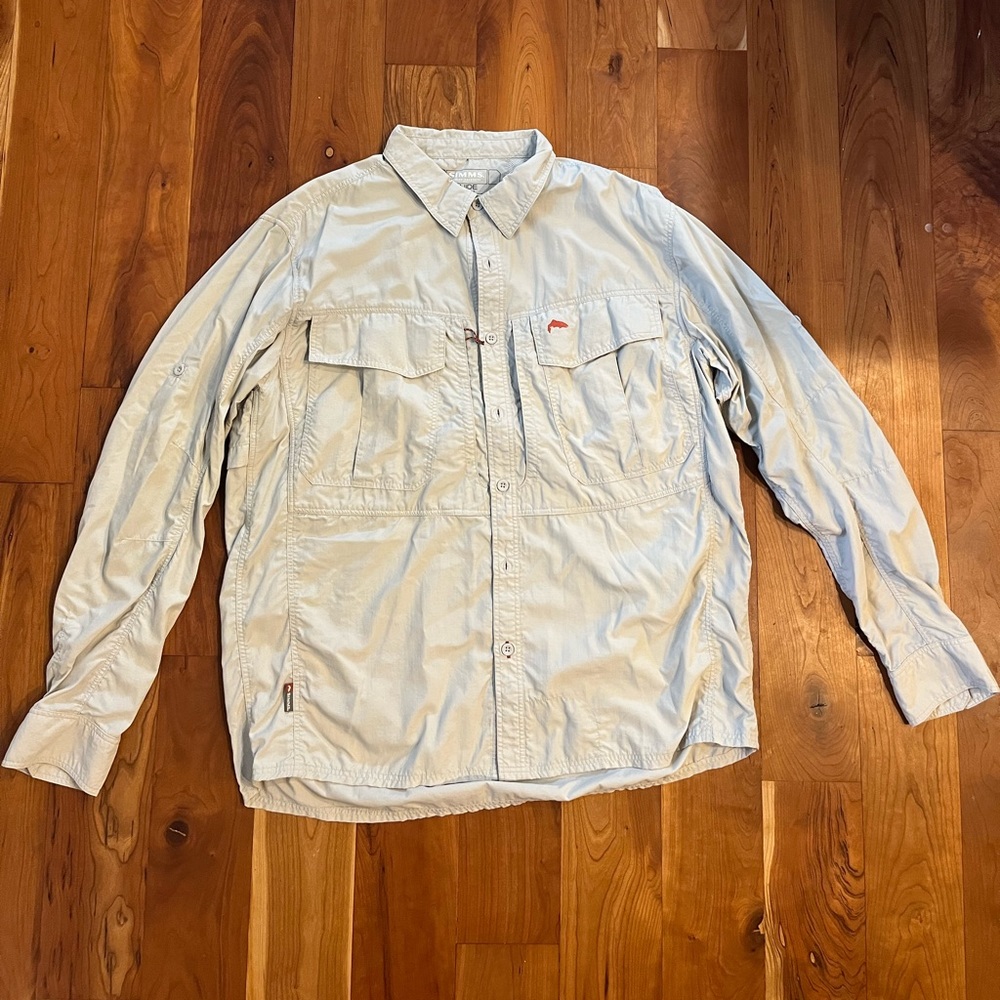 Mens Simms guide fishing shirt